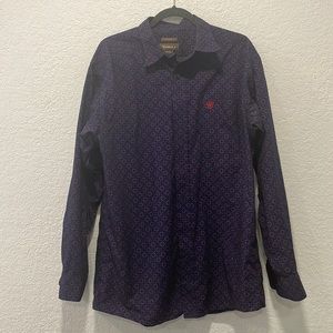 Ariat Long Sleeve Button Down Fitter Size Xl